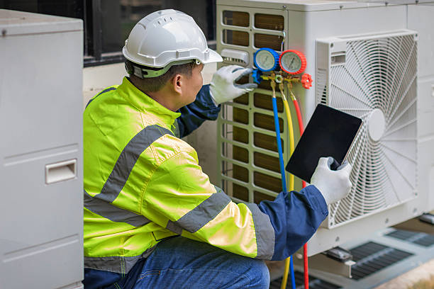 Professional Hvac technician working in Kinston, NC